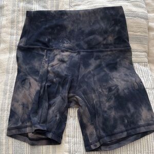 lululemon athletica Black Tie-Dye Athletic Shorts